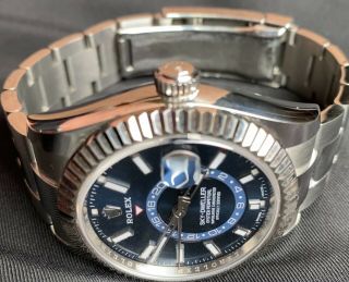 Rolex Sky - Dweller Blue Men ' s White Hour Marker Watch - 326934 2