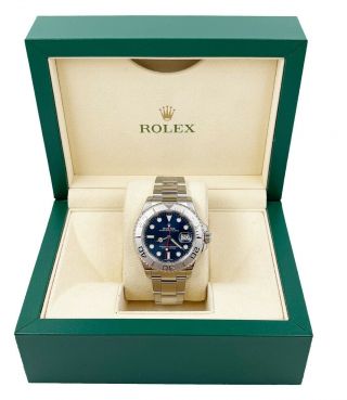 Rolex Yacht Master 116622 Blue Dial Platinum And Stainless Steel