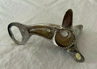 Vintage Seal Sea Lion Bottle Opener - Metal ? Silver Plated - 2