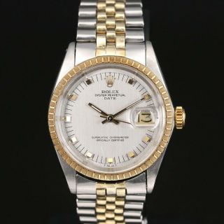 1969 Rolex Date 1505 14k Gold And Stainless Steel Automatic Wristwatch