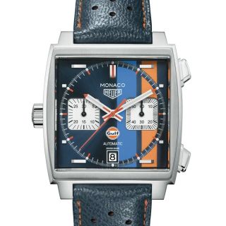 Tag Heuer Monaco X Gulf Automatic Watch - 39 Mm Caw211r.  Fc6401
