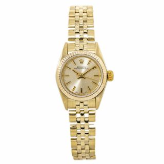 Rolex Oyster Perpetual 67197 18kt Yellow Gold Jubilee Lady 