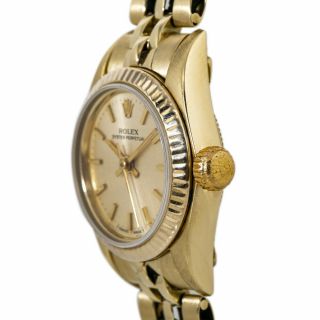 Rolex Oyster Perpetual 67197 18kt Yellow Gold Jubilee Lady ' s Watch 24mm 3