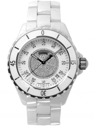 Chanel J12 White Ceramic & Diamond Dial 38mm Automatic Watch H1759