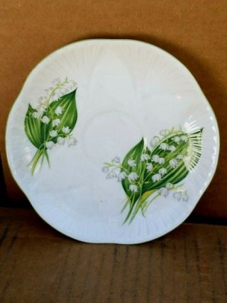Shelley England Bone China Dainty Shape Saucer Only Lily Of The Valley 13822