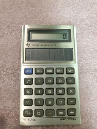 Vintage Texas Instruments Calculator Ti - 1766