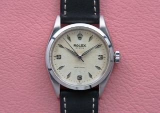 Vintage Rolex Oyster Precision Ref 6422 Explorer Dial Watch Calibre 1210 (1957)