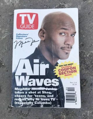 Tv Guide November 2 - 8 1996 Michael Jordan Collectors Signature Cover