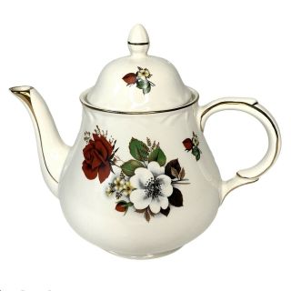 Vintage Arthur Wood England Flower Sprigs Teapot - Made In England 5658