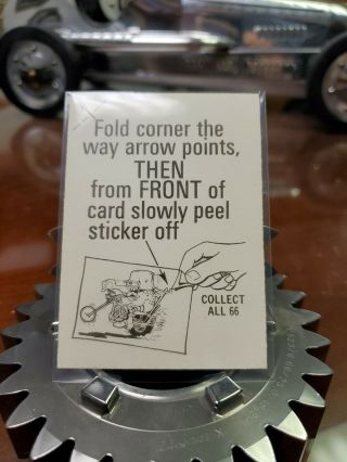 ODD RODS Donruss Silly Cycles Sticker Card 62 Suzie Suzukis 1969 - 1973 Vintage 2