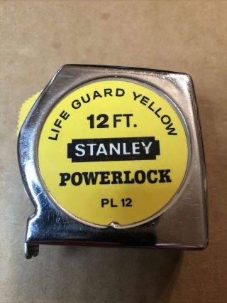 Vintage Stanley 33 - 212 Pl12 Powerlock 12 