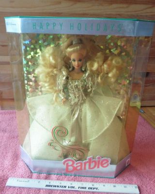 Vintage 1992 Happy Holidays Barbie 1429 Mattel Special Edition Blonde