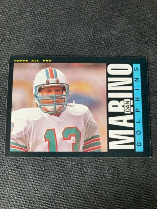 1985 1987 1989 Dan Marino Topps Football Cards NM/VG Miami Dolphins HOF Vintage 2
