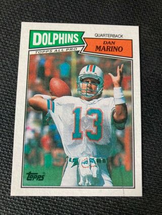 1985 1987 1989 Dan Marino Topps Football Cards NM/VG Miami Dolphins HOF Vintage 3