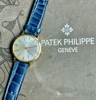 Patek Philippe Calatrava Wwi 50th Anniversary Vintage Gold Watch