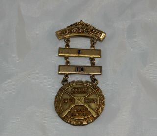 Vintage Nra National Rifle Association Jr Division Sharp - Shooter Medal Level 2