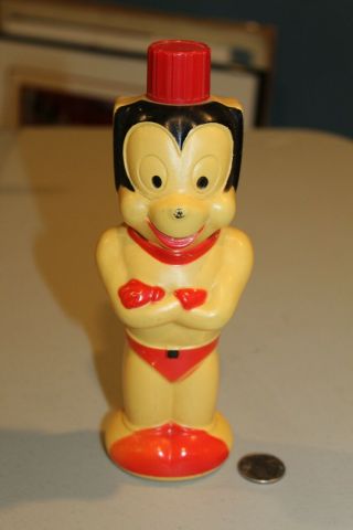 Vtg Mighty Mouse Soaky Soakie Bottle Colgate Palmolive 1963 Terrytoons Cartoon