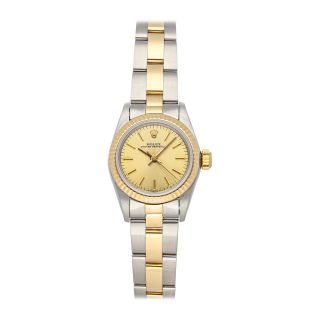 Rolex Oyster Perpetual Auto Steel Yellow Gold Ladies Bracelet Watch 67193