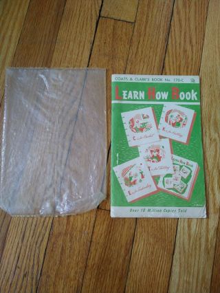 Vintage Learn How Book: Coats And Clark’s Book No.  170 - C Crochet Knit Embroidery