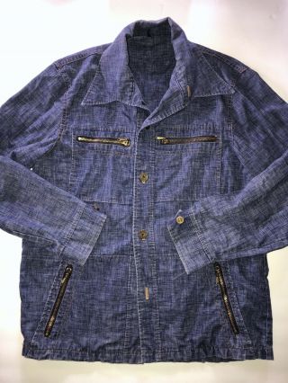 Vintage Field & Stream Jacket Mens M Gordon & Ferguson Denim Zipper Pockets