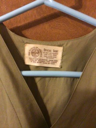 Vintage 1970s Boy Scouts of America Uniform Short Sleeve Shirt 3