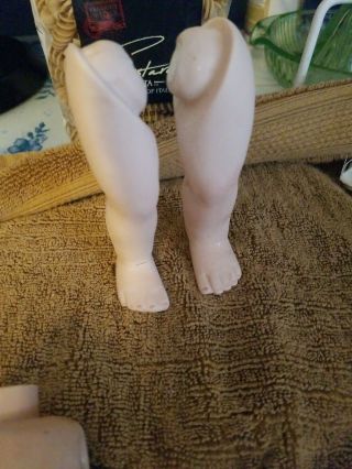 Vintage Porcelain/bisque Collectible Baby Doll Legs Body Parts
