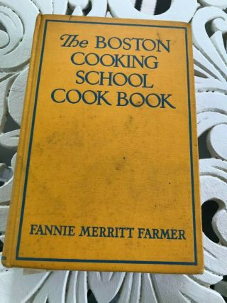 Fannie Farmer Boston Cooking School Cookbook Antique 1942 Little Brown