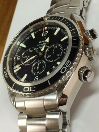 Omega Seamaster Planet Ocean Chronograph Automatic Watch 45.  5mm Ref 2210.  50.  00 2