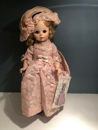 Vintage Madame Alexander Doll 1967 1460 In Gown With Tag