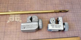 2 Vintage - - Miniature Tubing Cutter 1/8 