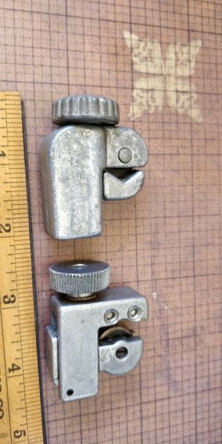 2 Vintage - - Miniature Tubing Cutter 1/8 