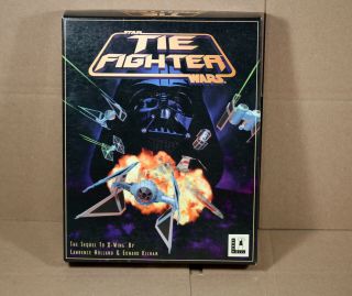 Vintage Star Wars: Tie Fighter (dos,  1994) Pc Computer Game W/ Big Box Complete