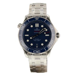 2021 Omega Seamaster Diver 300m Steel 42 Mm Blue Dial Watch 210.  30.  42.  20.  03.  001