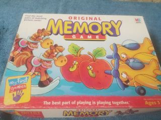Vintage 1996 Memory Game By Milton Bradley