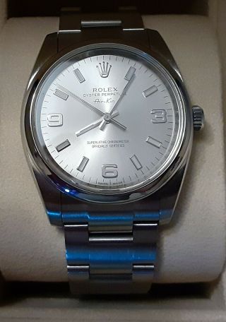 Rolex Oyster Perpetual Air - King 34mm Silver Dial 114200
