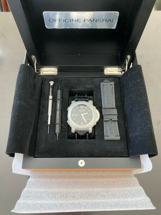 Panerai Luminor 1950 3 Days Gmt Power Reserve Pam321 Complete Box Set With Tags