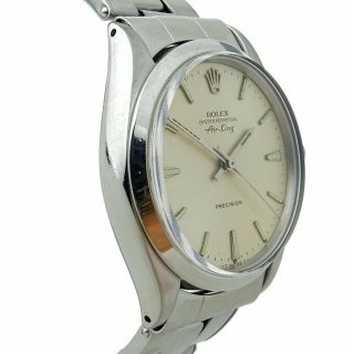 ROLEX AIR - KING OYSTER PERPETUAL STAINLESS STEEL WRISTWATCH 5500 DATED CIRCA 1966 3
