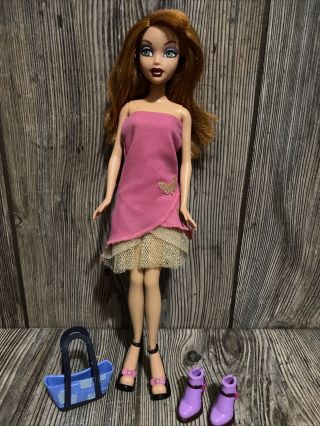 My Scene Barbie Shopping Spree Kenzie Doll Mattel 2000s Redressed W Purse & Shoe