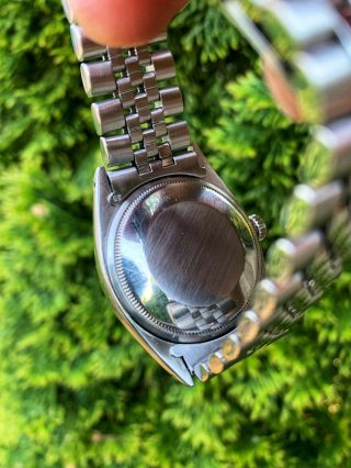 Rolex Oyster Perpetual OP Watch Steel Jubilee Bracelet Black Dial Ref 1500 Box 3