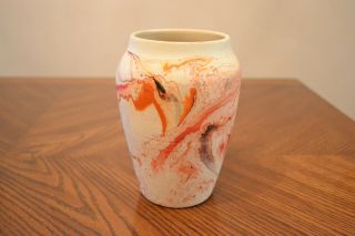 Vintage Nemadji Art Pottery Usa Vase 6 1/4 "