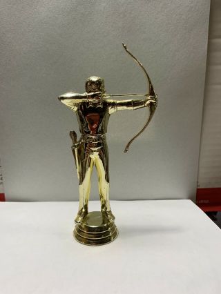 Vintage Gold Male Archery Trophy Topper Figure