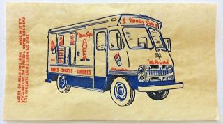 Vintage Mister Softee Ice Cream Truck Mini Iron On Transfer