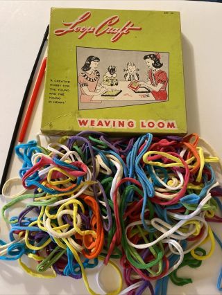 Loop Craft Weaving Loom Vintage Toy