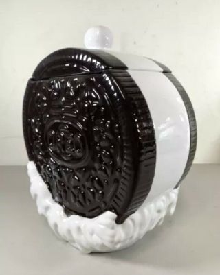 Vintage Houston Harvest Oreo Cookie Jar Rare Nestle Oreo Shaped Jar