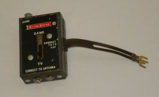 Vintage Coleco Tv Game Switch Vhf To Antenna Atari Cable Colecovision Rf Adapter