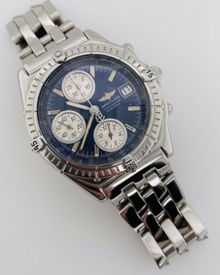 Breitling 1884 Chronomat Automatic Chronograph Blue Dial Steel 39mm A13352
