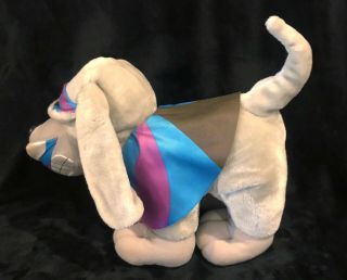 Tonka Pooch Patrol Gray Puppy Dog Plush Stuffed Animal Cape Mask 1991 2