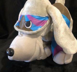 Tonka Pooch Patrol Gray Puppy Dog Plush Stuffed Animal Cape Mask 1991 3