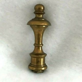 Vintage Lamp Finial Solid Brass Finish Highly Detailed 2 1/4 Inches Tall Lfc 5