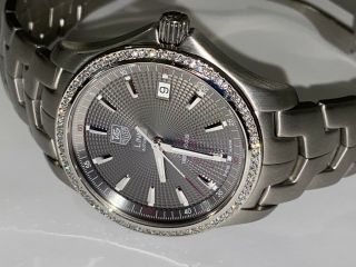 Mens Tag Heuer Link Tiger Woods Limited Edition Stainless Steel Diamond Watch